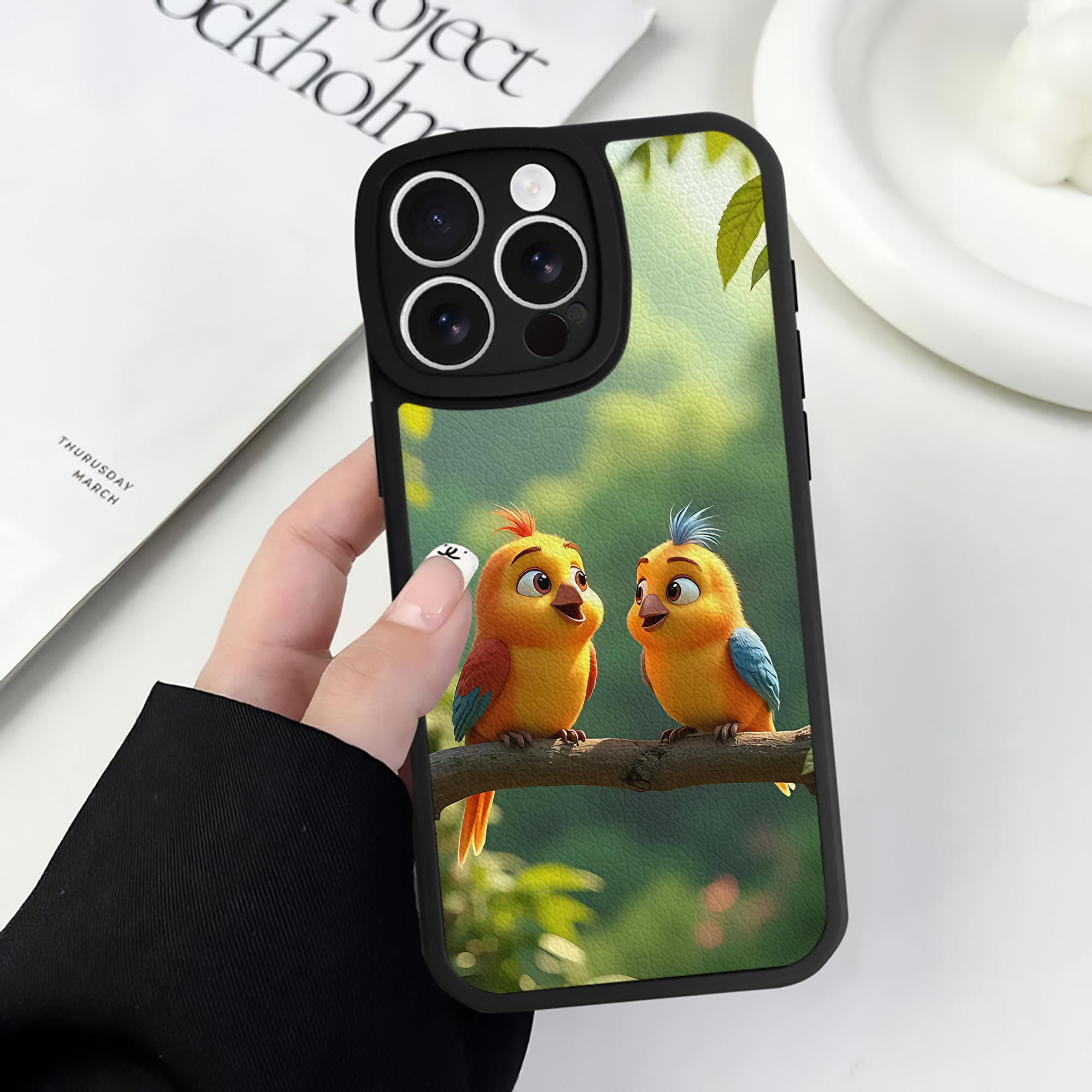 （画像用） Angry Birds アングリーバード 【iPhone 16シリーズ対応】シリコンスマホケース（レザー調） 材質：シリコン